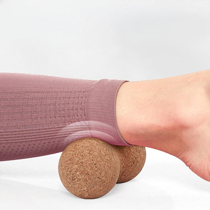 Cork Double Massage Ball for Back and Neck