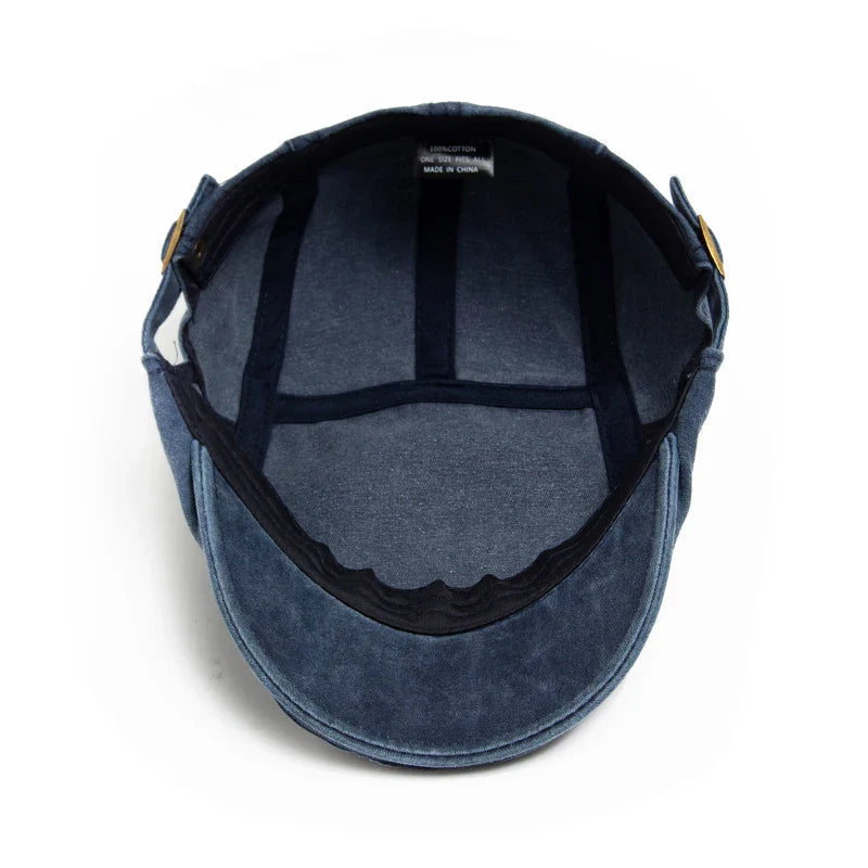 Men's Vintage Flat Cap with Timeless Style
