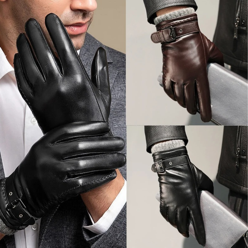 Men's Warm-Lined Touchscreen Gloves