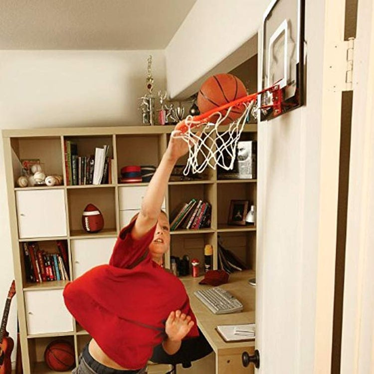 Mini Basketball Hoop with Backboard - Includes Ball and Pump