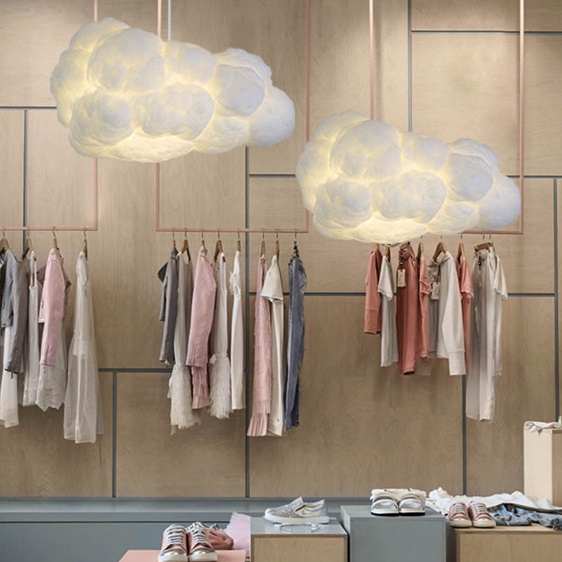Modern Cloud Pendant Lamp - White Aviation Design