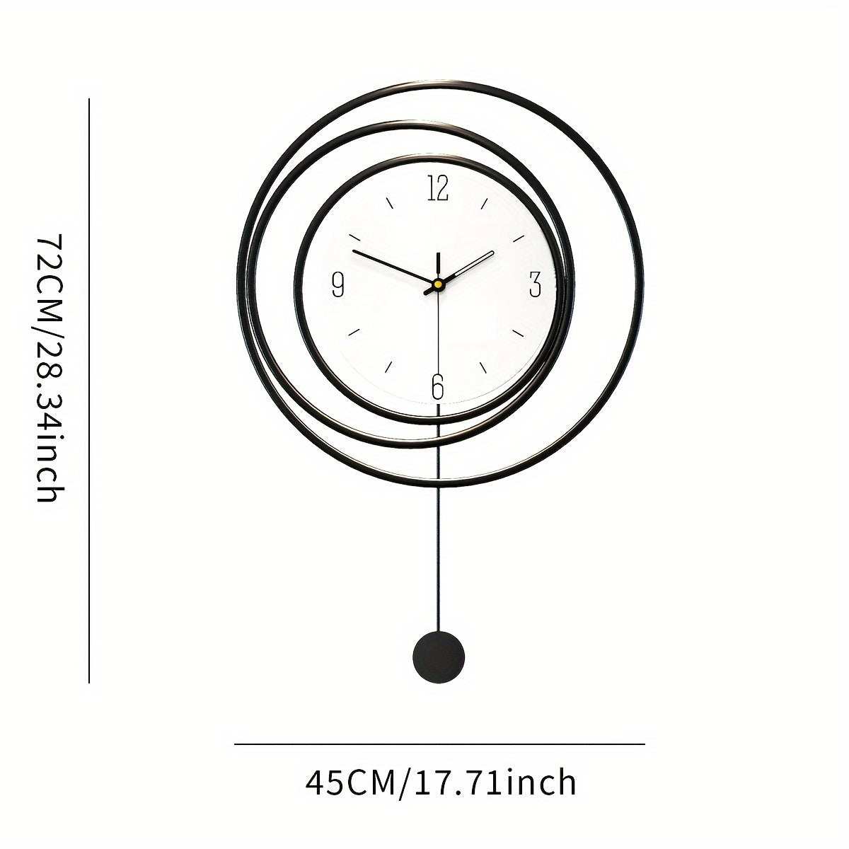 Modern Minimalist Metal Wall Clock