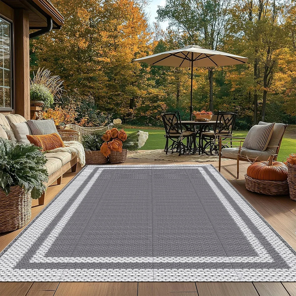 Modern Rectangular Outdoor Rug