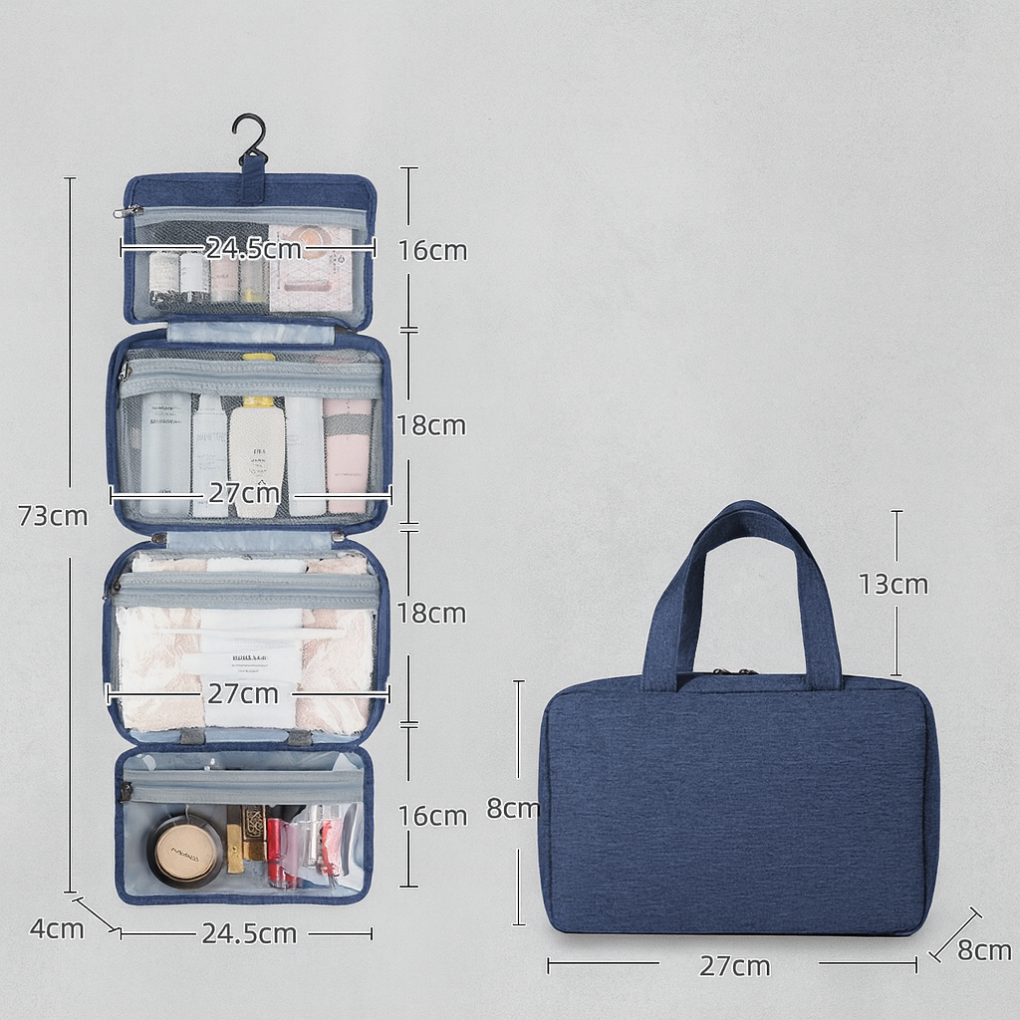 Multi-Compartment Toiletry Organizer