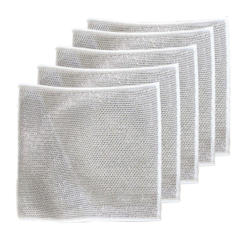 Powerful Dishcloths for Effortless Cleaning (5-Pack)