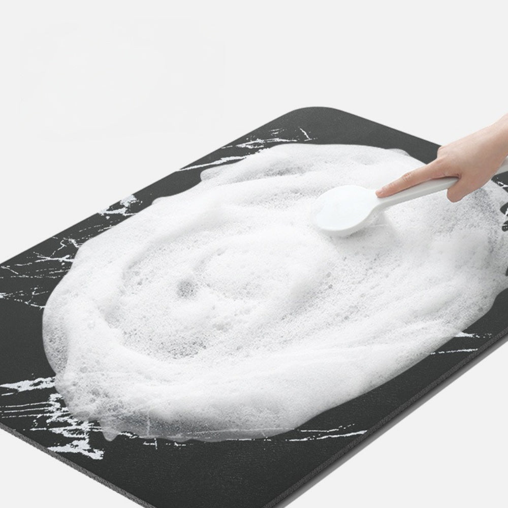 Quick-Drying Diatomaceous Earth Stone Bath Mat Non-Slip Marble Rug