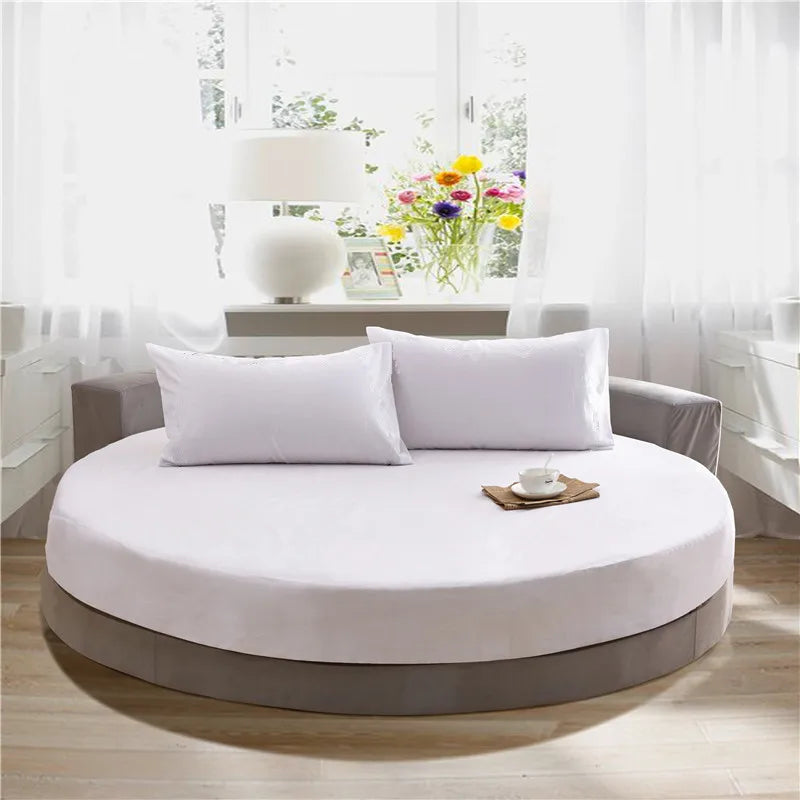 Soft Round Elastic Fitted Bed Sheet