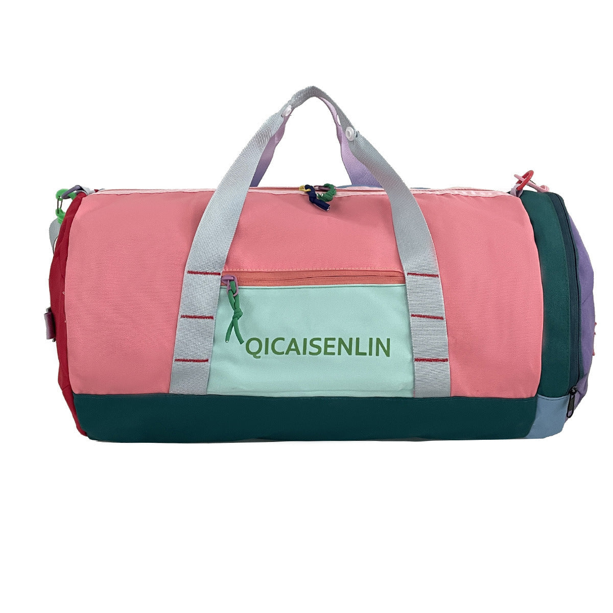 Sporty Fitness Duffel Bag with Multiple Compartments