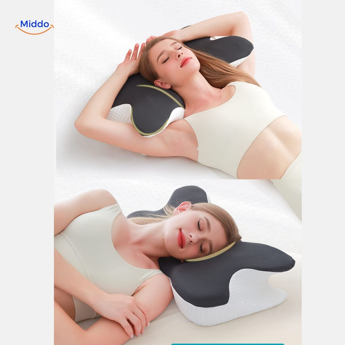 Supportive & Shape-Retaining Ergonomic Memory Foam Pillow