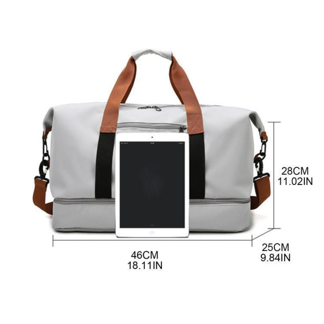 Unisex Sports Bag for Gym and Travel with Multiple Compartments & Wet Pocket