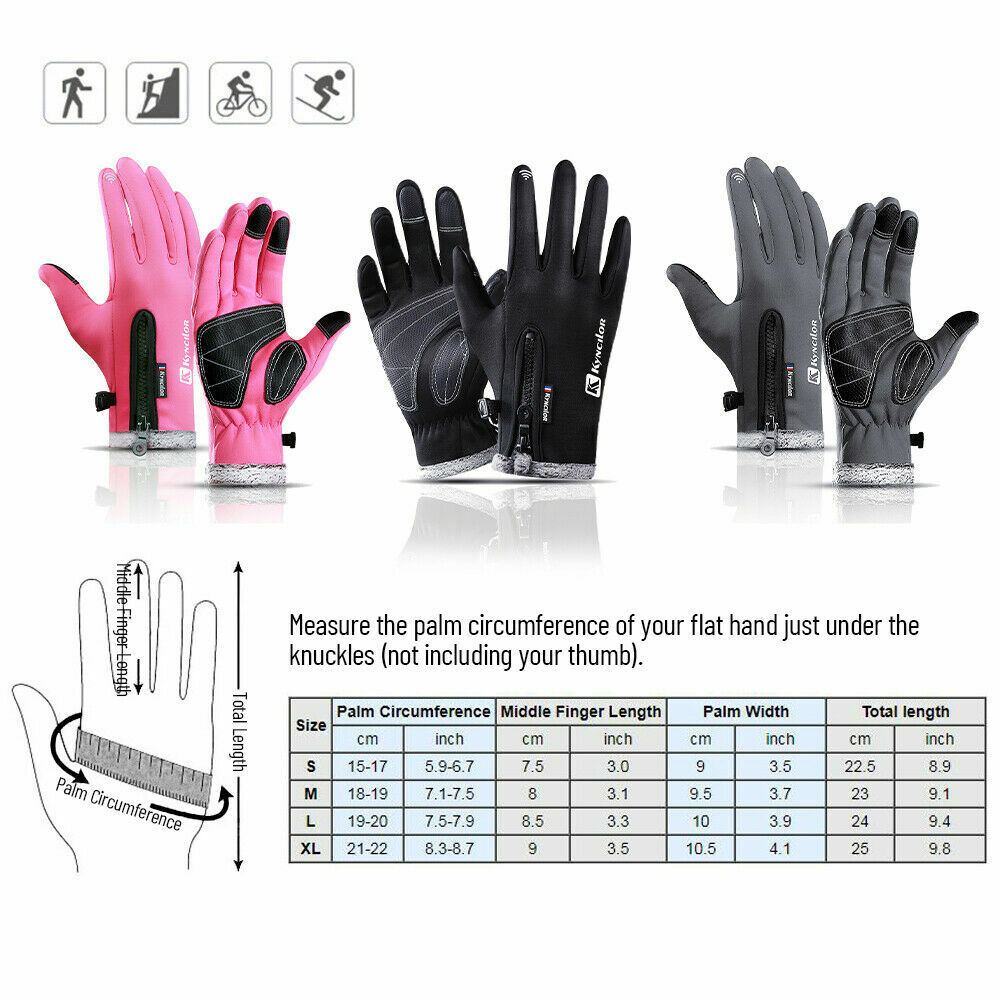 Warm, Waterproof and Windproof Touchscreen Gloves