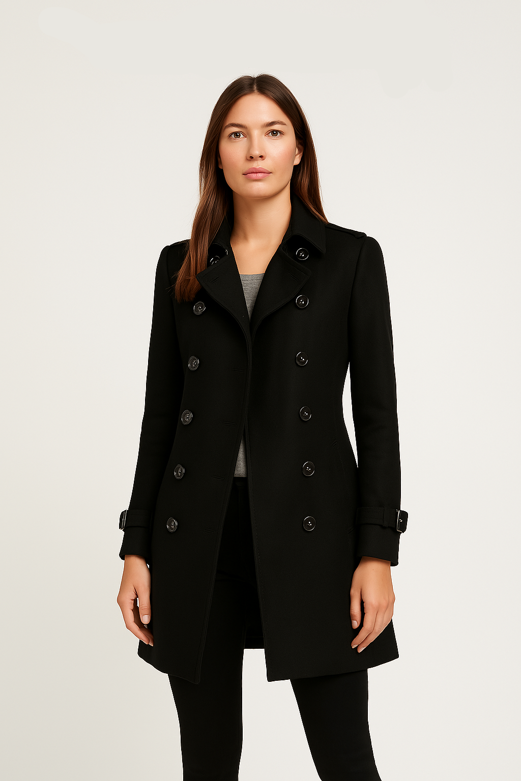 Women's Double-Breasted Trench Coat