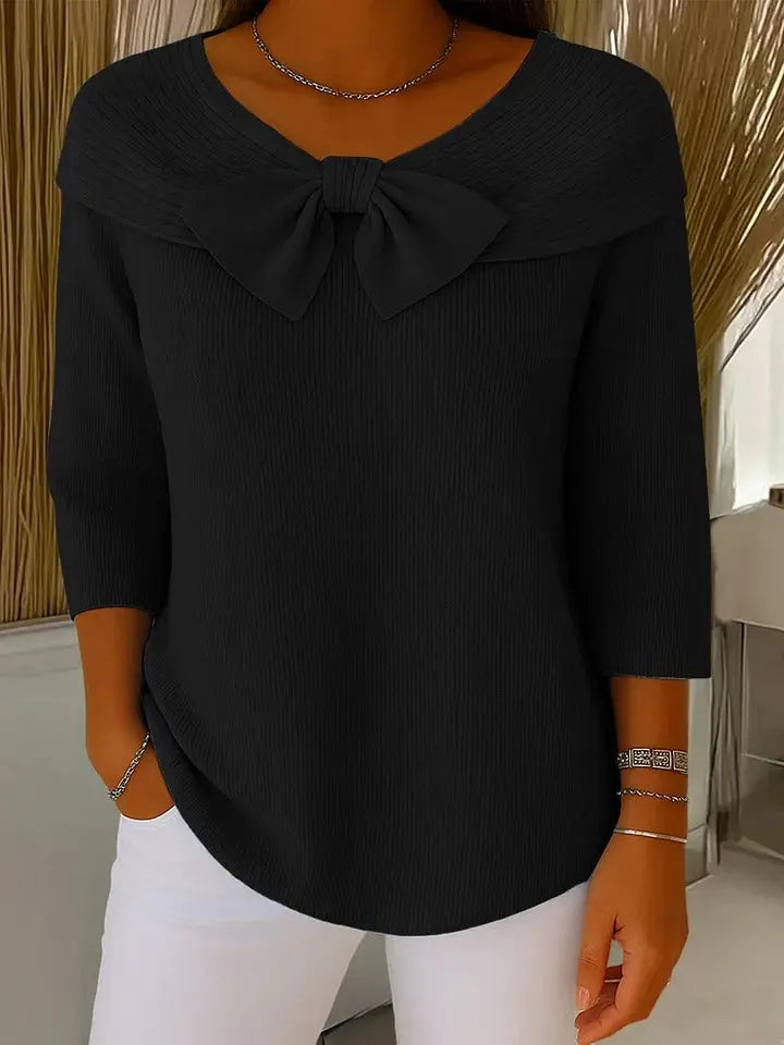 Women's Elegant Bow Detail Sweater