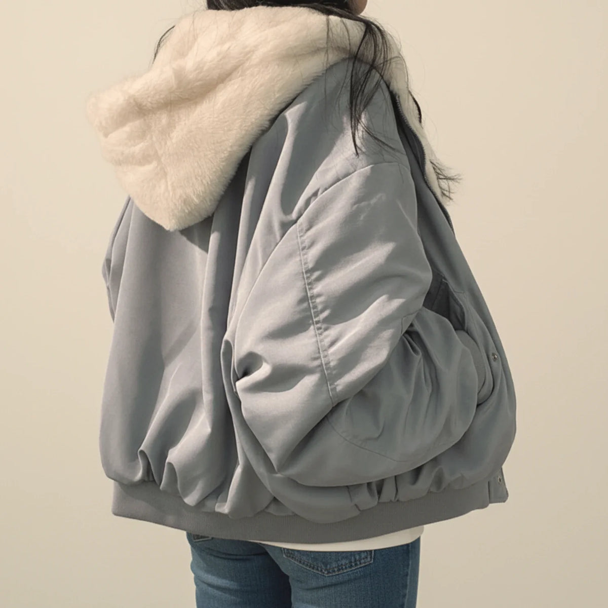 Women's Hooded Bomber Jacket