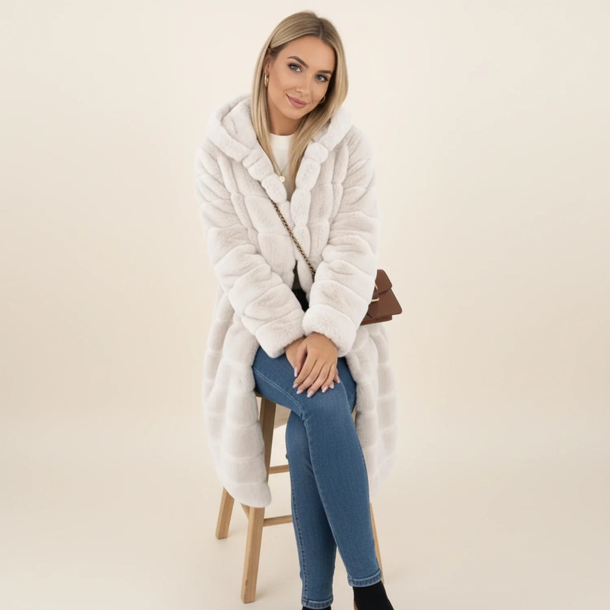 Women's Hooded Longline Winter Coat