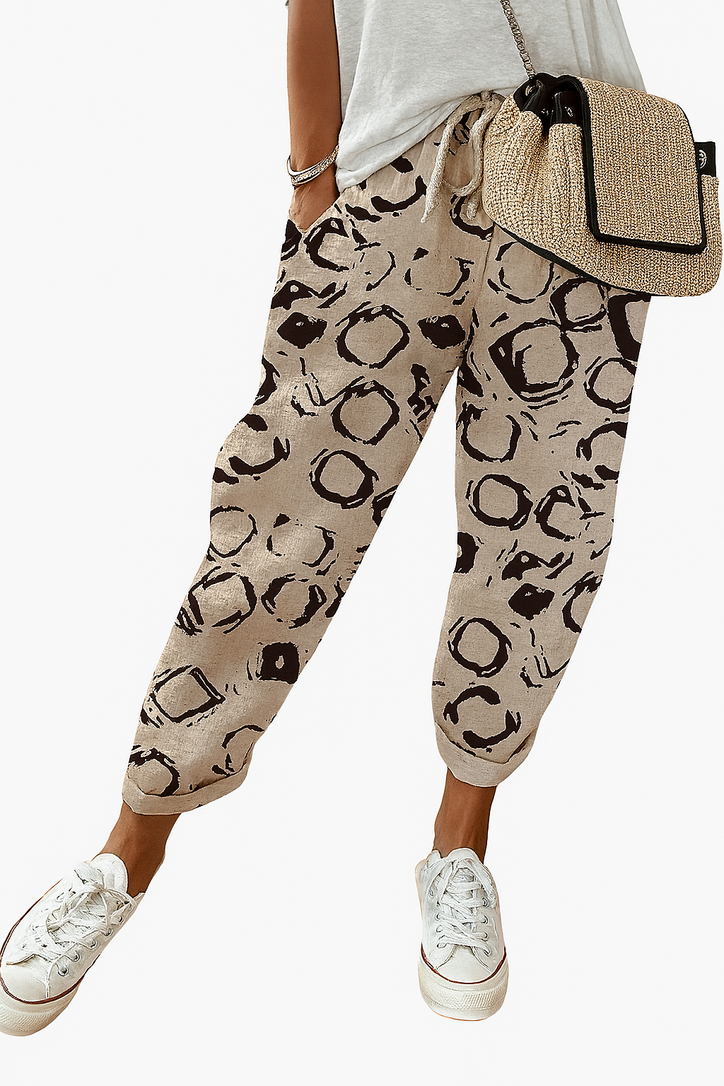 Women's Loose-Fit Printed Pants