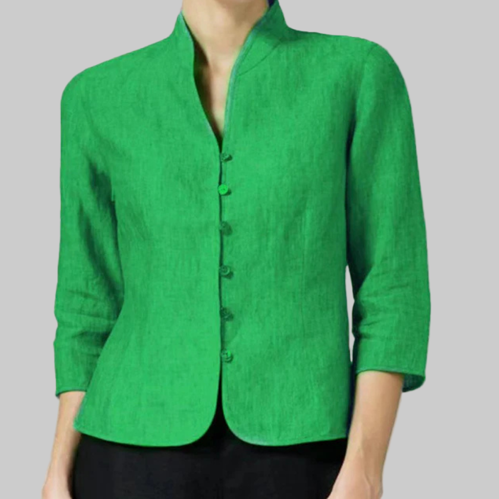 Women’s Stand-Collar Blouse