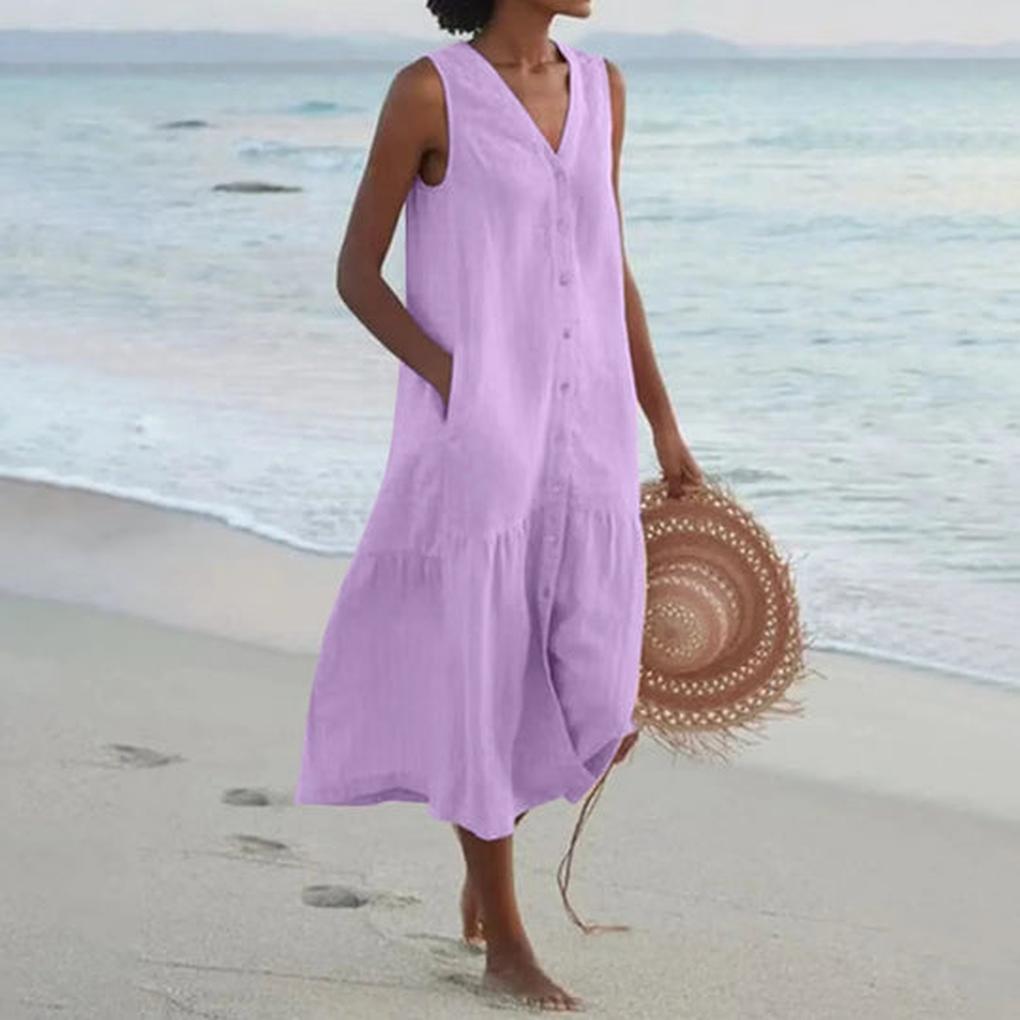 Women’s V-Neck Casual Dress