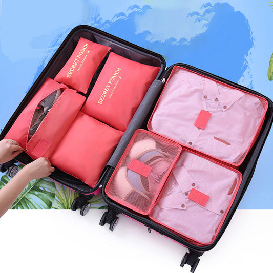 6-Piece Portable Luggage Packing Cubes