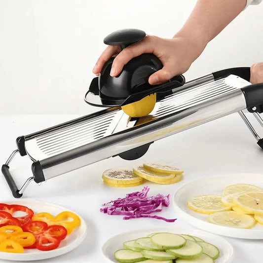 Adjustable Mandoline Slicer – Precision Stainless Steel Vegetable Cutter