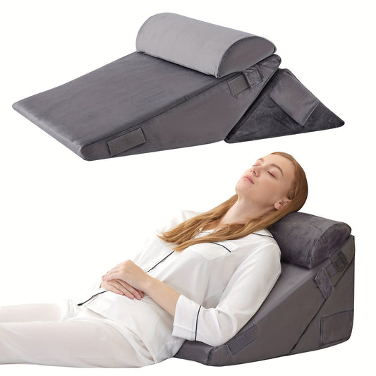 Adjustable Orthopedic Wedge Pillow - 7-in-1 Memory Foam Support System