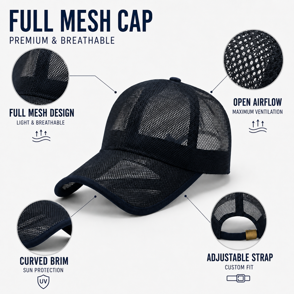 Breathable Baseball Cap