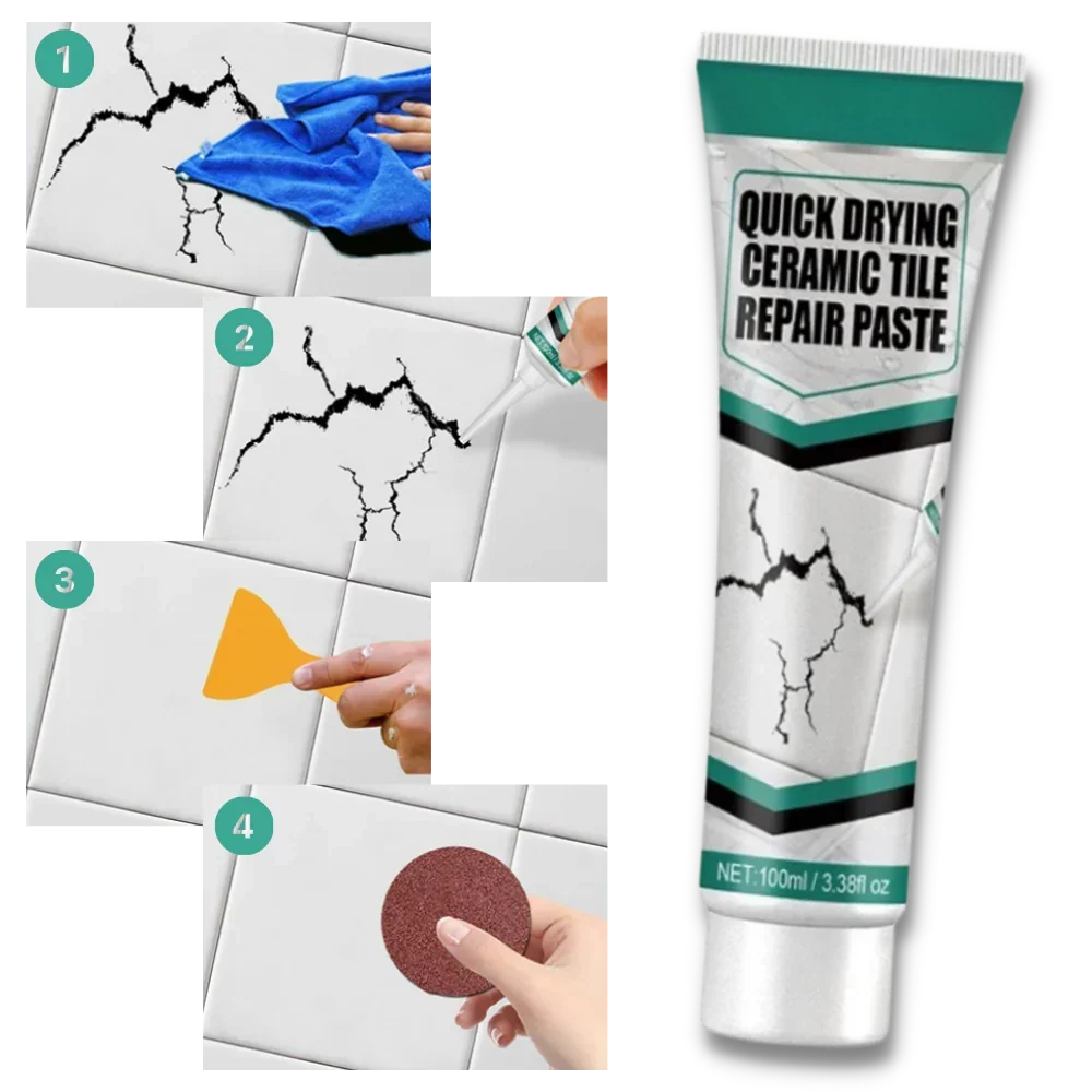 Ceramic Repair Kit for Tile & Surface Cracks