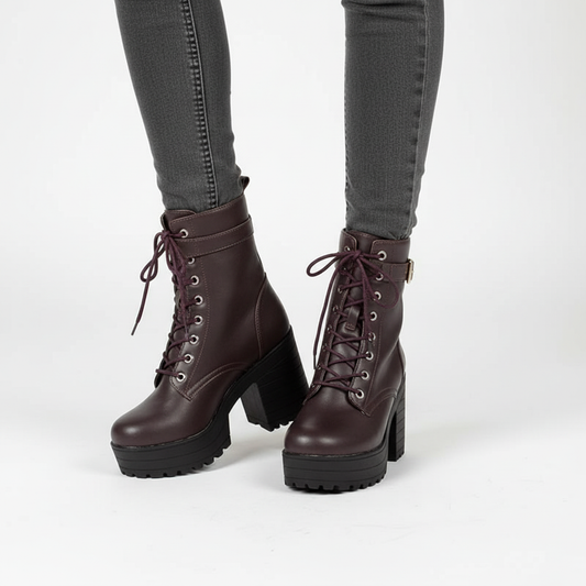 Chunky Lace-Up Boots