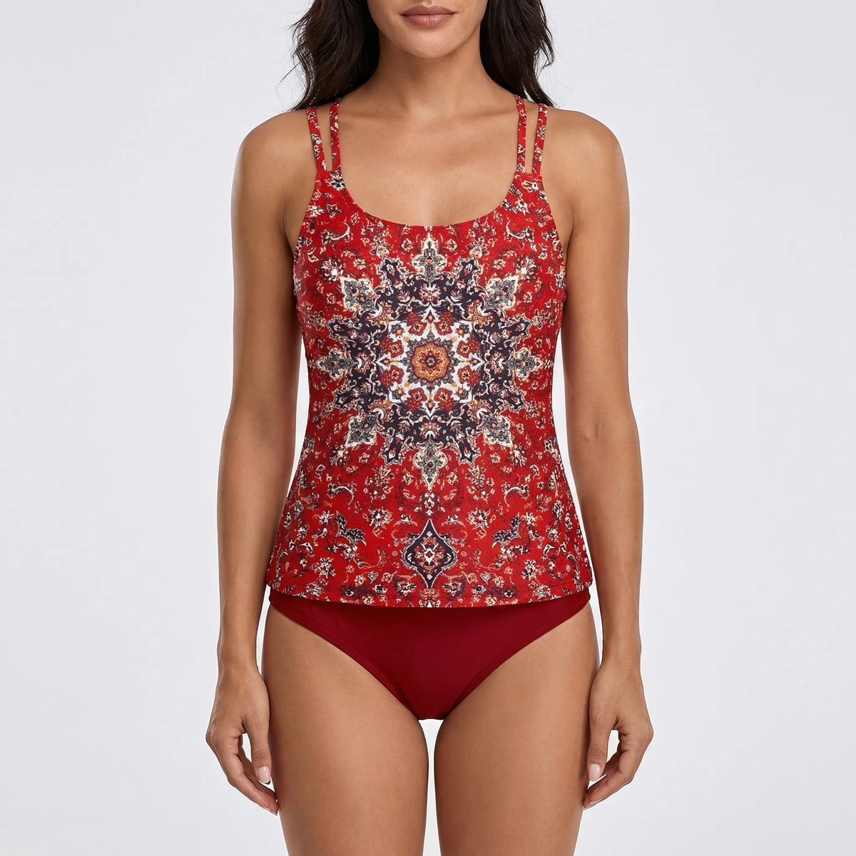 Colorful Swimwear with Mandala Pattern - Eleanor