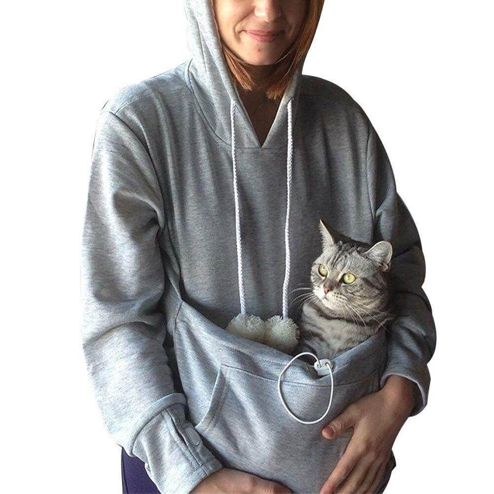 Comfortable Hoodie with Cat Pouch