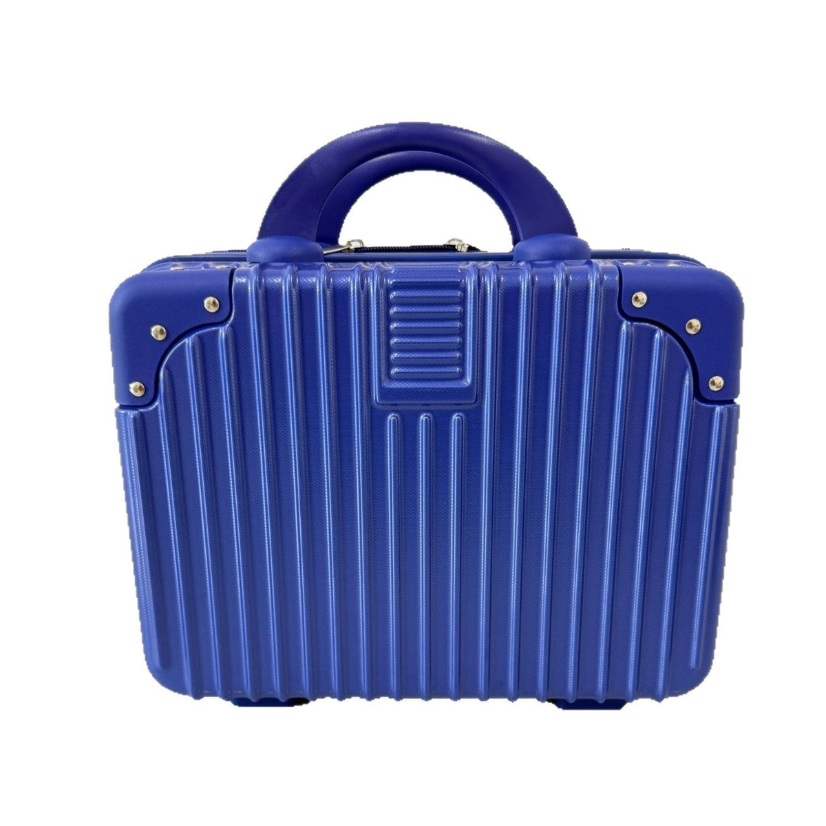 Compact Hardshell Travel Vanity, Cosmetic, and Tech Organizer with Shell, Reinforced Corners, and Removable Padded Insert