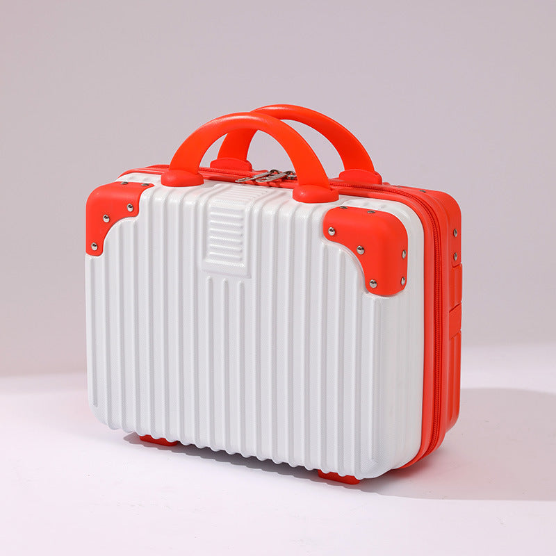 Compact Hardshell Travel Vanity, Cosmetic, and Tech Organizer with Shell, Reinforced Corners, and Removable Padded Insert