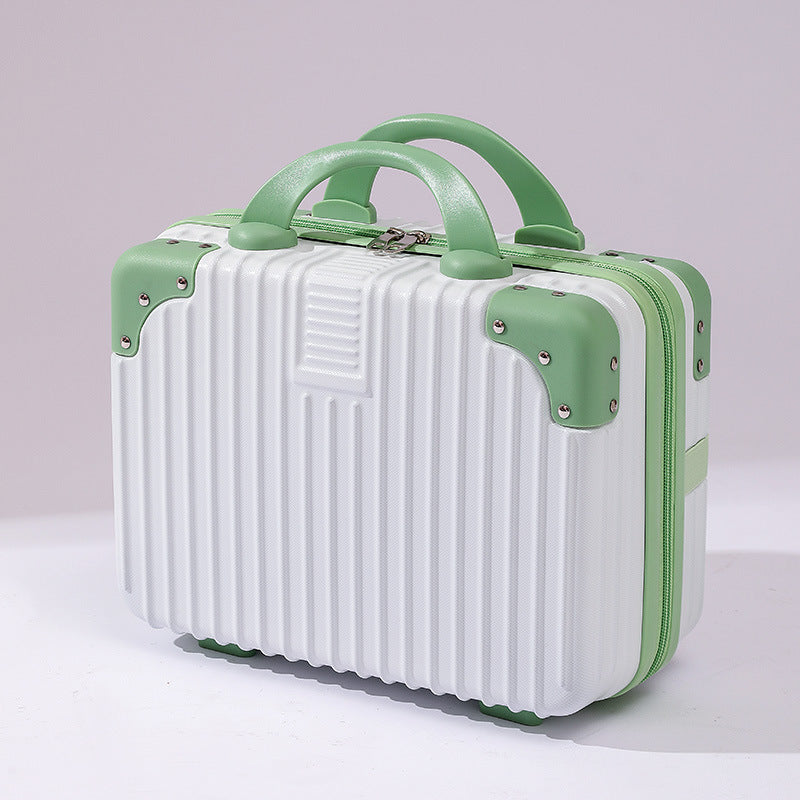 Compact Hardshell Travel Vanity, Cosmetic, and Tech Organizer with Shell, Reinforced Corners, and Removable Padded Insert
