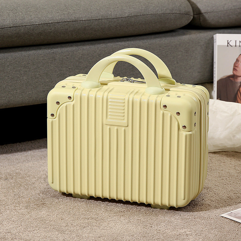Compact Hardshell Travel Vanity, Cosmetic, and Tech Organizer with Shell, Reinforced Corners, and Removable Padded Insert