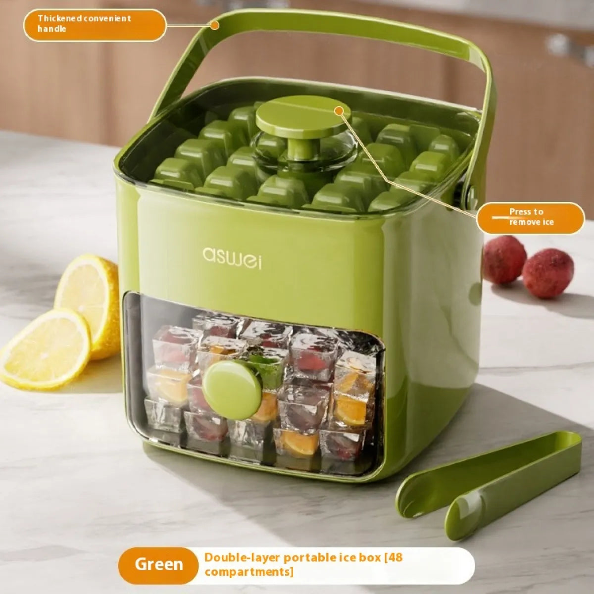 Compact Ice Cube Maker for Home Use