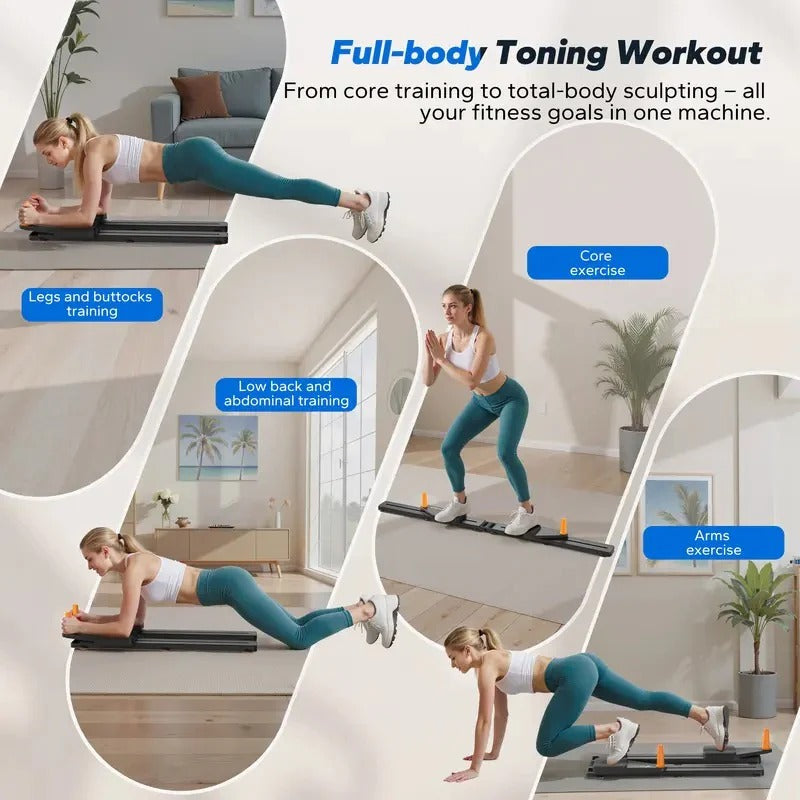 Core Training Board with Ab Roller, Resistance Bands and Knee Pad