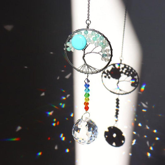 Crystal Tree of Life Suncatcher Wind Chime