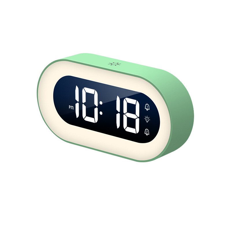 Digital Alarm Clock with Night Light - Multifunctional & Compact