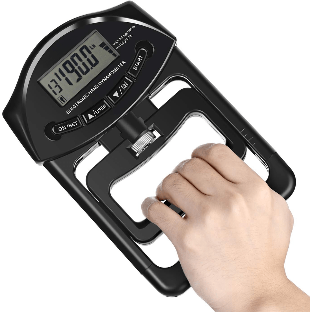 Digital Hand Dynamometer - Portable and Precise Grip Strength Measuring Device up to 120 kg