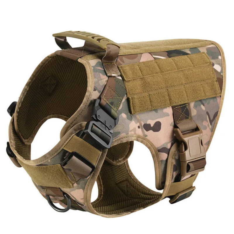 Durable Tactical Dog Harness and Leash Set for Maximum Control and Safety
