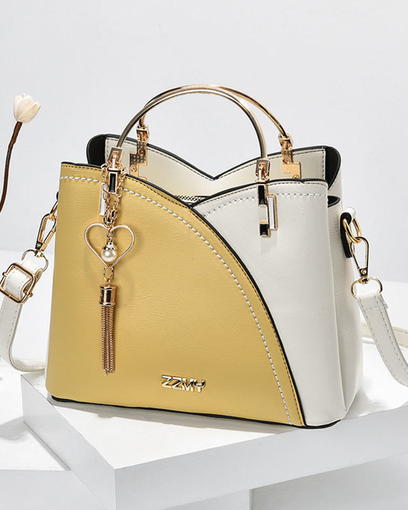 Elegant Spacious 2-Way Handbag - Erin
