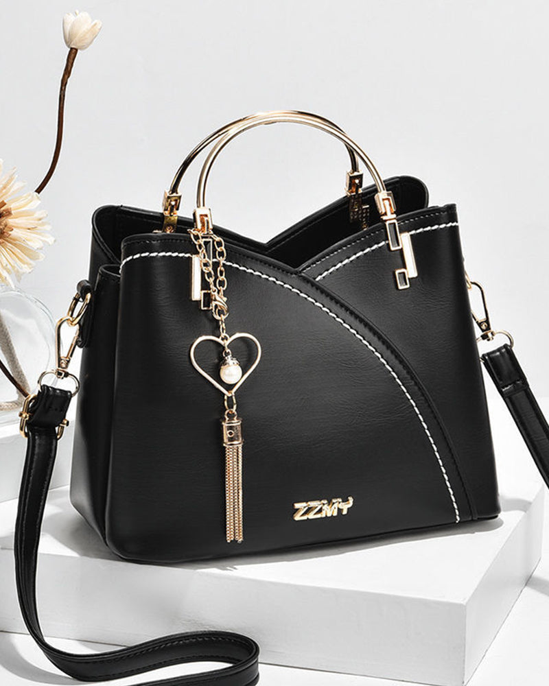 Elegant Spacious 2-Way Handbag - Erin