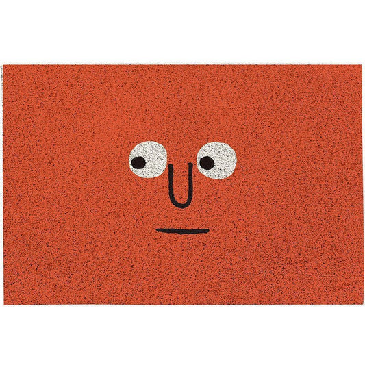 Emoji Welcome Mat with Non-Slip Backing for Hallway and Entrance