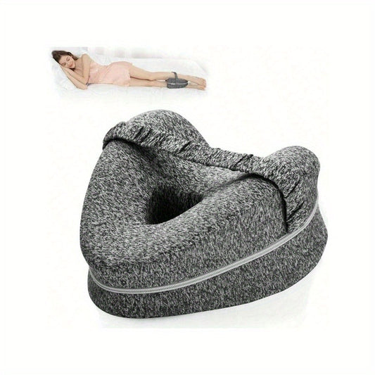 Ergonomic Side Sleeper Knee Pillow with Removable and Washable Cover