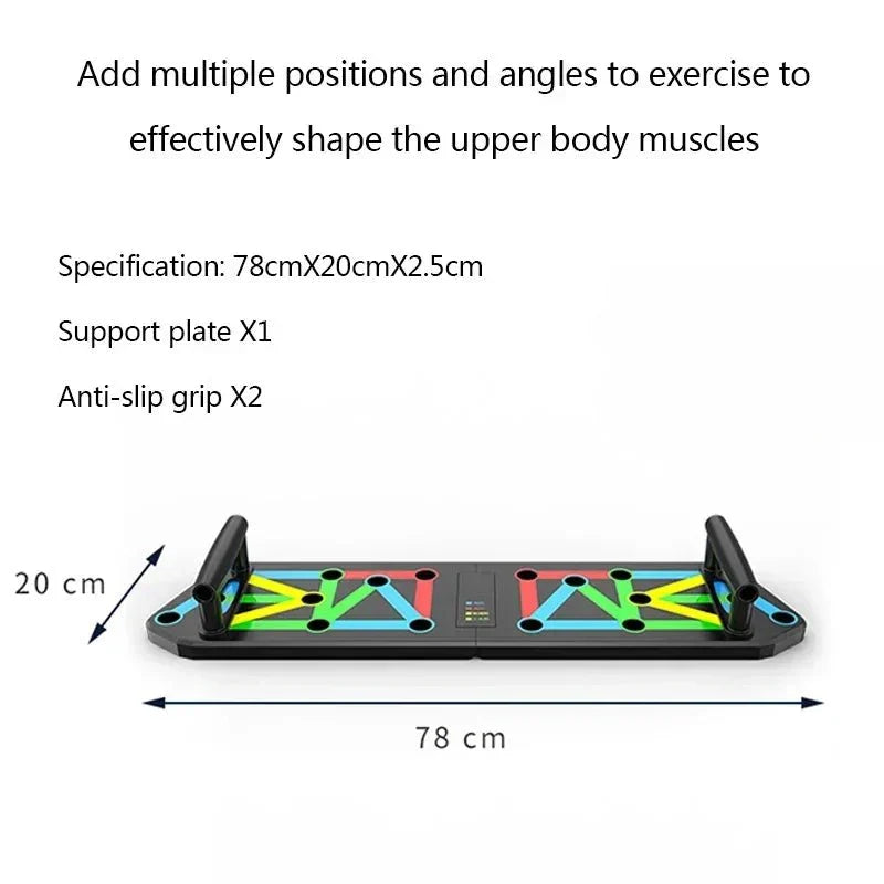 Foldable Push-Up Board for Versatile Muscle Training