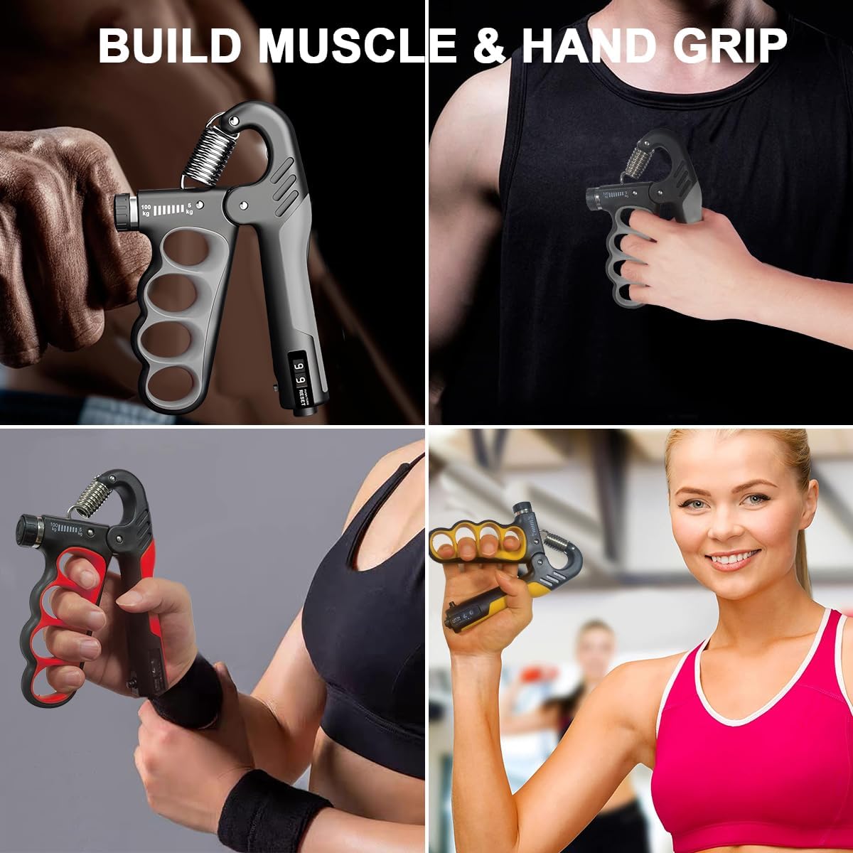 Forearm Trainer & Grip Strength Hand Exerciser up to 100 kg