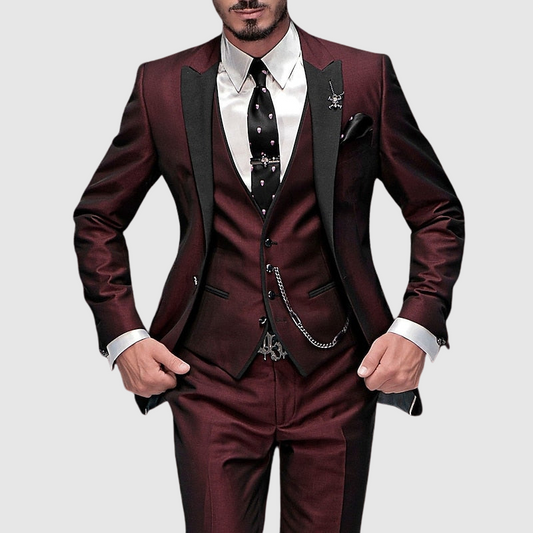 Formal 3-Piece Slim-Fit Suit - Seth