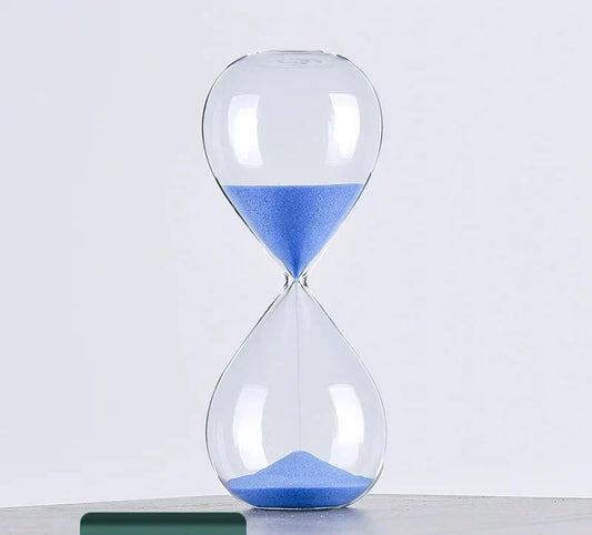 Glass Hourglass Sand Timer - Stylish Decoration with 5/10/30/60 Minute Options