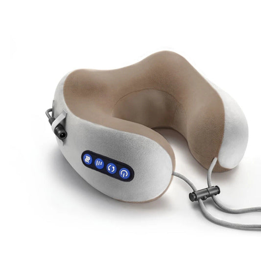 Heated Shiatsu Massage Pillow – Deep Relief for Neck and Shoulders | Portable and Rechargeable