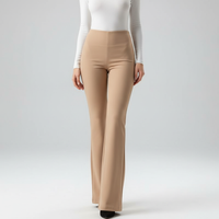 High-Waisted Flared Trousers